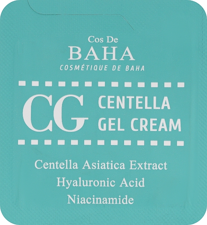 Гель-крем для обличчя з центелою - Cos De BAHA Centella Gel Cream (пробник) — фото N1