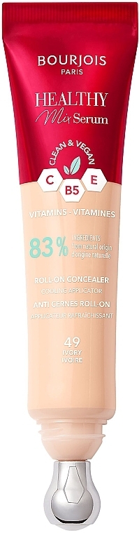 Консилер-сыворотка под глаза с аппликатором - Bourjois Healthy Mix Serum Roll-On Concealer — фото N2