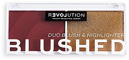 Духи, Парфюмерия, косметика Палетка для макияжа - Relove By Revolution Colour Play Blushed Duo