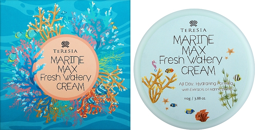 Зволожувальний крем з морськими мінералами - Teresia Marine Max Fresh Watery Cream — фото N2