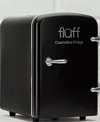 Косметичний мініхолодильник, чорний - Fluff Cosmetic Fridge — фото N1