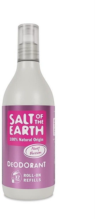 Натуральний кульковий дезодорант - Salt of the Earth Peony Blossom Natural Roll-On Deo Refill — фото N1