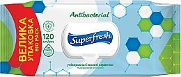 Духи, Парфюмерия, косметика Влажные салфетки с клапаном "Antibacterial" - Superfresh