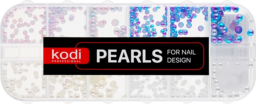 Жемчужины для дизайна ногтей, микс №1 - Kodi Professional Pearls For Nail Design — фото N1