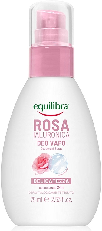 Дезодорант-спрей "Троянда" з гіалуроновою кислотою - Equilibra Rosa Deodorant Spray — фото N1
