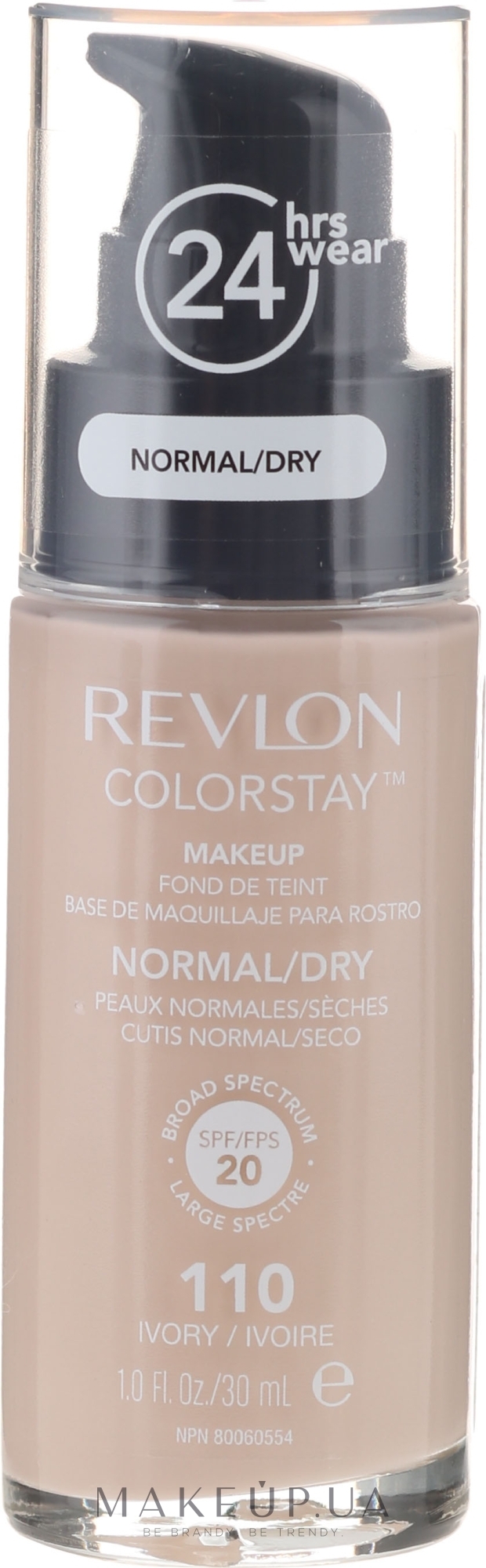 Тональный крем - Revlon ColorStay Makeup For Normal/Dry Skin SPF20 — фото 110 - Ivory