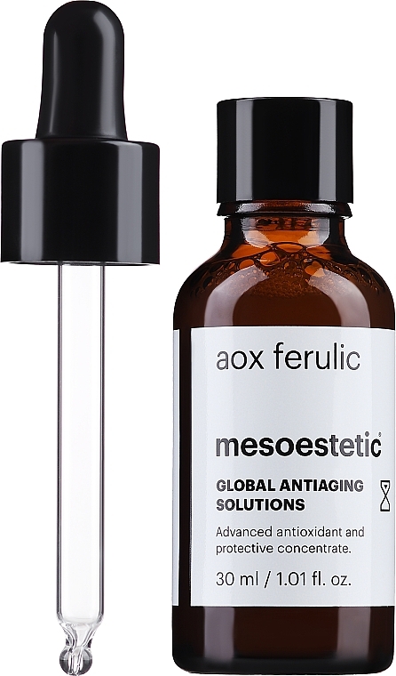 Сыворотка-антиоксидант против преждевременного старения кожи - Mesoestetic Aox Ferulic  — фото N2