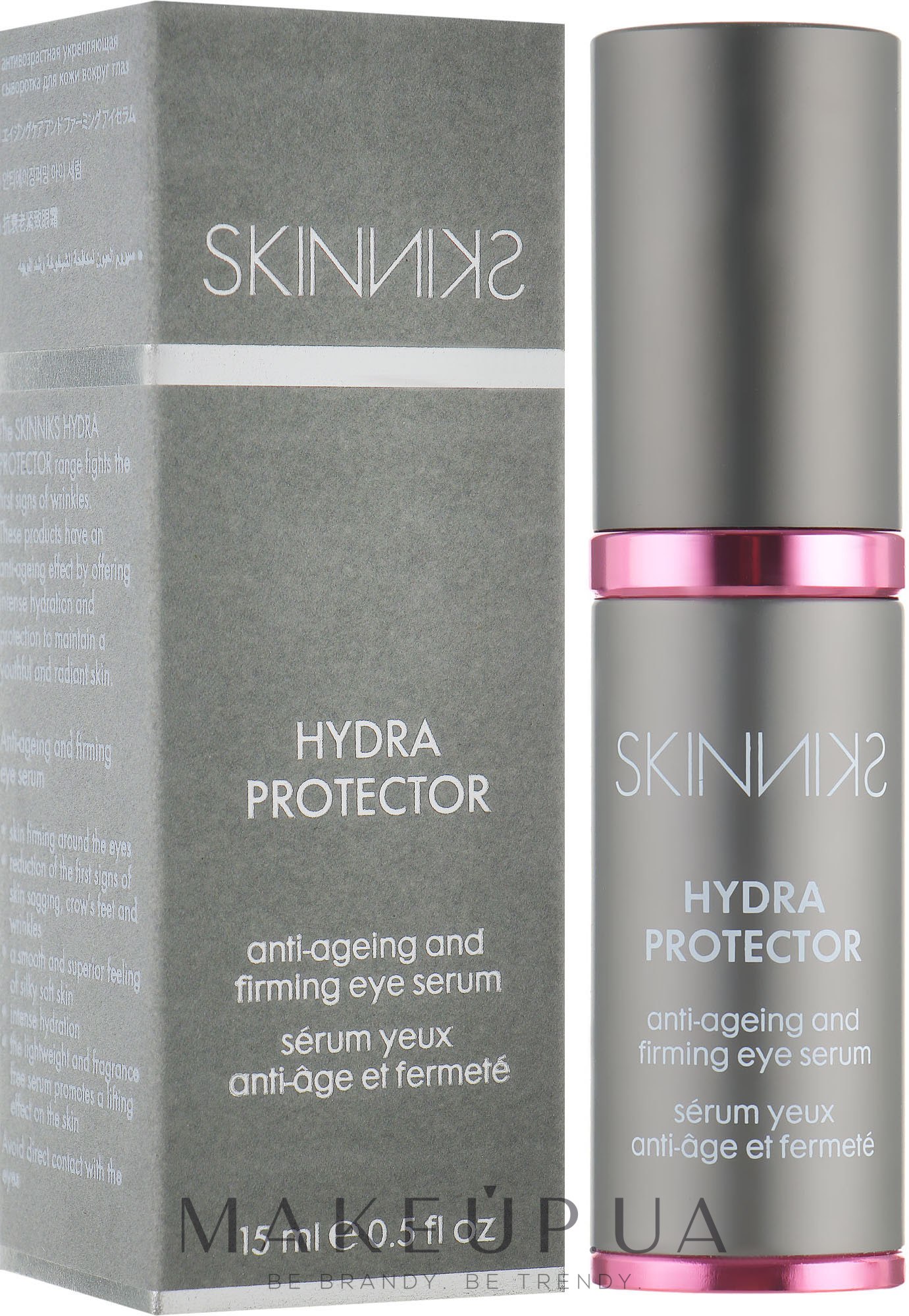 Зволожуюча антивікова зміцнююча сиворотка для повік - Mades Cosmetics Skinniks Hydro Protector Anti-ageing Firming Eye Serum — фото 15ml