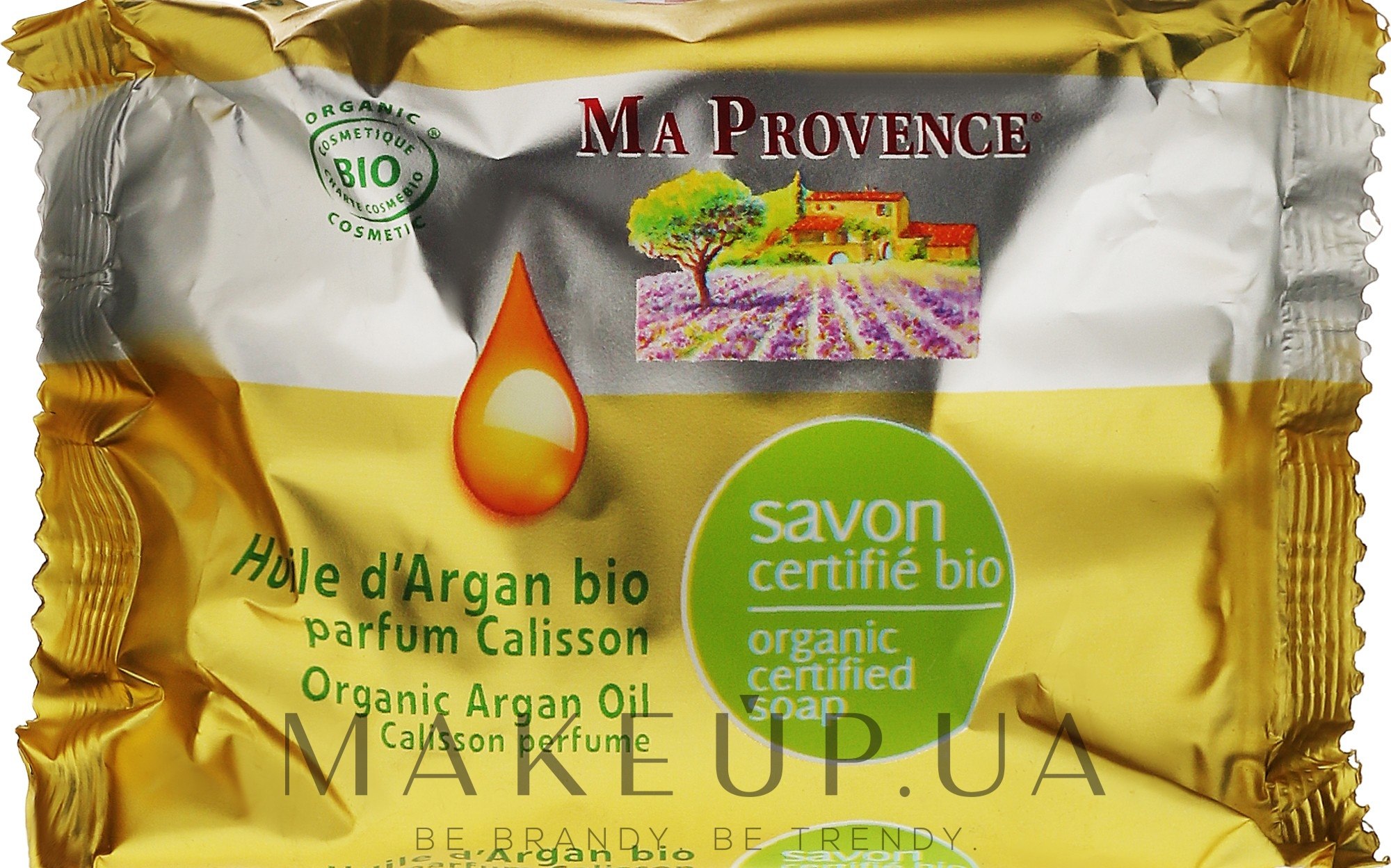 Органическое мыло с ароматом калиссона "Аргановое масло" - Ma Provence Nature Soap — фото 75g