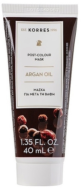 Маска для фарбованого волосся - Korres Argan Oil Post Colour Mask — фото N1