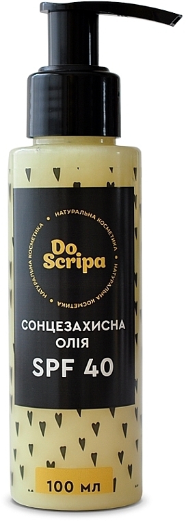 Солнцезащитное масло для тела SPF40 - Do Scripa — фото N1