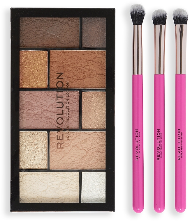 Набор, 4 продукта - Makeup Revolution Shimmer Glam Eye Set — фото N2