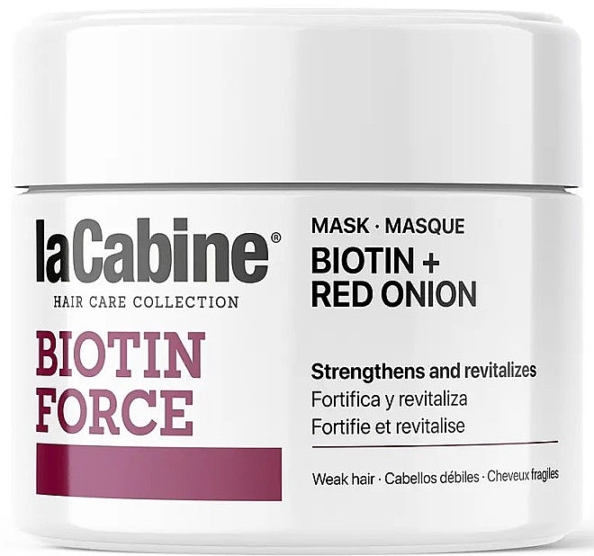 Маска проти випадіння волосся - La Cabine Biotin Force Biotin + Red Onion Mask — фото N1