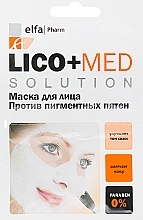 Духи, Парфюмерия, косметика Маска для лица против пигментных пятен - Elfa Pharm Lico+Med Solution