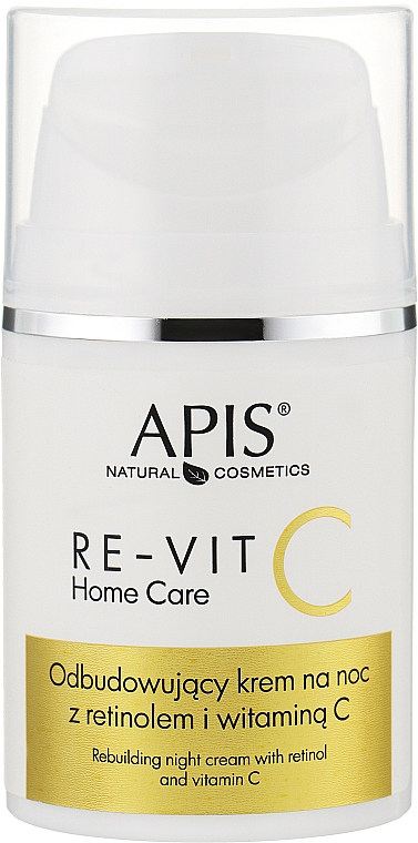Відновлювальний нічний крем з ретинолом і вітаміном С - APIS Professional Re-Vit C Home Care Rebuilding Night Cream With Retinol & Vitamin C — фото N1