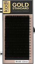 Духи, Парфюмерия, косметика Накладные ресницы Gold Standart B 0.03 (16 рядов: 13 мм) - Kodi Professional