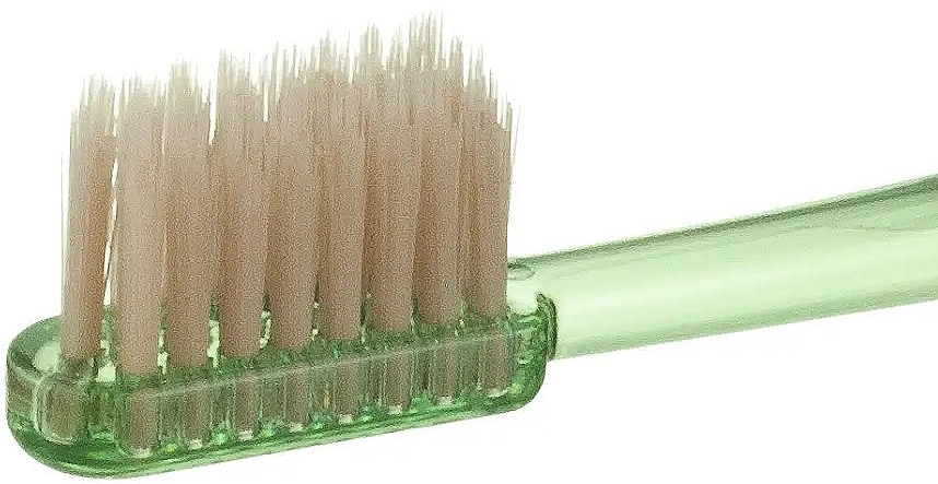 Зубна щітка з конічними щетинками в пакеті, м'яка, зелена - Mizuha The Smart Miswak Toothbrush — фото N3
