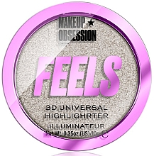 Духи, Парфюмерия, косметика Хайлайтер для лица - Makeup Obsession Feels 3D Universal Highlighter