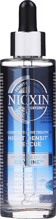 Ночная сыворотка для увеличения густоты волос - Nioxin Intensive Therapy Night Density Rescue — фото N1