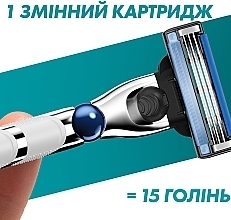 Змінні касети для гоління, 5 шт. - Gillette Mach 3 Turbo 3D Motion — фото N5