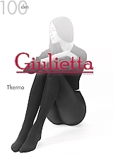Колготки для жінок "Thermo" 100 Den, nero - Giulietta — фото N1