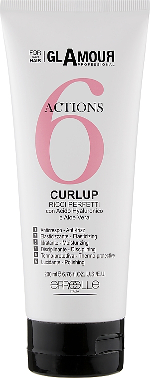 Крем 6-компонентный для волос - Erreelle Italia Glamour Professional 6 Curlup Ricci Perfetti