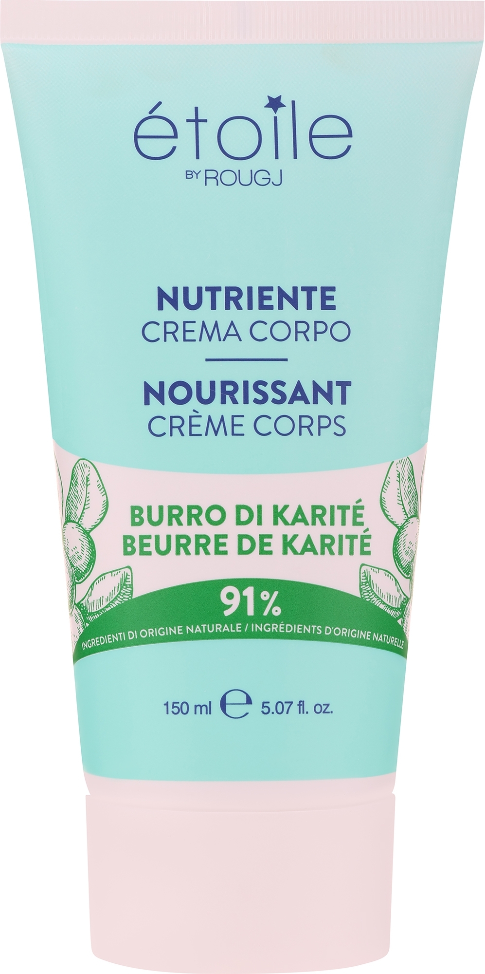 Живильний крем для тіла з маслом ши  - Rougj+ Etoile by Rougj Nourishing Body Cream with Shea Butter — фото 150ml