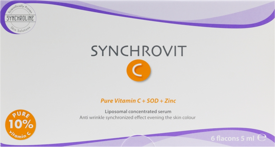 Ліпосомна сироватка проти старіння шкіри - Synchroline Synchrovit C Serum — фото N3