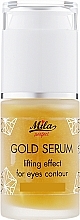 Ліфтинг-сироватка для обличчя й контуру очей - Mila Gold Serum Liifting Effect For Eyes Contour — фото N1