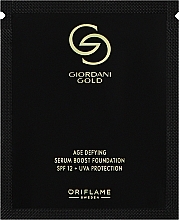 Антивікова тональна основа із пребіотичною сироваткою - Oriflame Giordani Gold Age defying SPF 12+ (пробник) — фото N1
