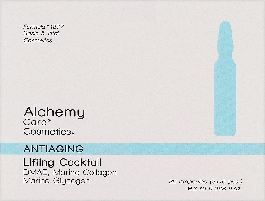 Ампулы для интенсивного питания кожи - Alchemy Antiaging Care Lifting Cocktail — фото N1