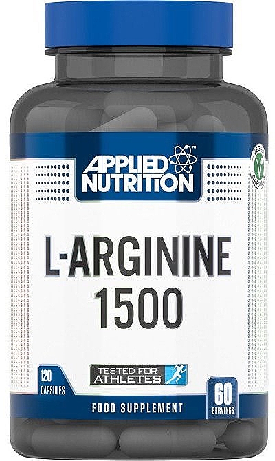 Пищевая добавка "L-Arginine 1500" 120 капсул - Applied Nutrition L-Arginine 1500 — фото N1