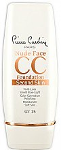 Парфумерія, косметика СС-крем - Pierre Cardin Nude Face CC Foundation Second Skin SPF 15