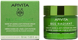 Гель-крем для обличчя - Apivita Bee Radiant Signs of Aging & Anti-Fatigue Gel-Cream Light Texture — фото N1