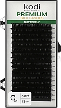 Парфумерія, косметика Накладні вії Butterfly Green C 0.07 (16 рядів: 13 мм) - Kodi Professional