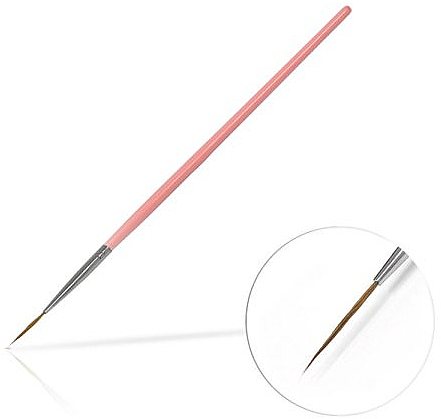 Пензлик для прикрас, 15 мм Pink - Silcare Brush 03 — фото N1
