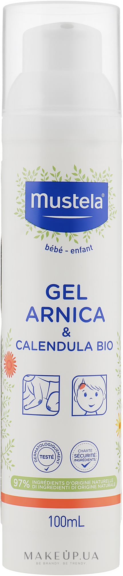 Гель Арника от синяков и ожогов с органической календулой - Mustela Gel Arnica & Calendula Bio — фото 100ml