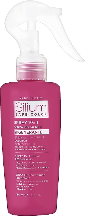 Спрей для збереження кольору фарбованого волосся «10 переваг у 1» - Silium Safe Color Spray Color Protector 10 Benefits in 1 — фото N1