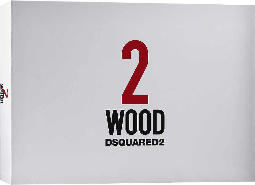 DSQUARED2 2 Wood - Набор (edt/100ml + sh/gel/100ml + card/holder/1pcs) — фото N3