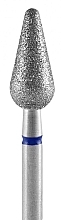 Парфумерія, косметика Фреза алмазна "Груша", синя, діаметр 5 мм, робоча частина 12 мм - Staleks Pro