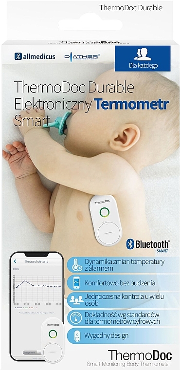 Электронный смарт-термометр - Diather Diagnostics & Therapy ThermoDoc Durable Electronic Smart — фото N1