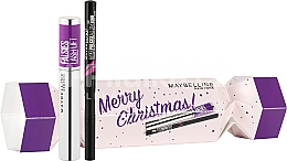 Духи, Парфюмерия, косметика Набор - Maybelline Merry Christmas Set (mascara/9.6ml + eyeliner/1ml)