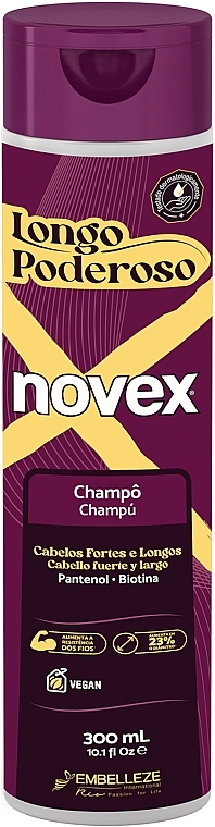 Шампунь для волосся - Novex Long Powerful Shampoo — фото N1