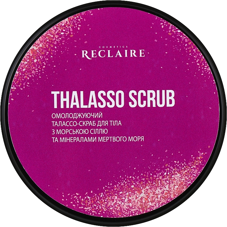 Омолаживающий Талассо-скраб для тела с морской солью и минералами мертвого моря - Reclaire Thalasso Scrub