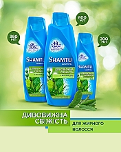 Шампунь с экстрактом трав "Глубокое Очищение и Свежесть" для жирных волос - Shamtu Volume Plus Shampoo — фото N4