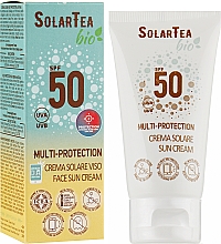 Крем мультизахисний для обличчя й делікатних зон з високим рівнем захисту від сонця - Bema Cosmetici Solar Tea Bio Multi-Protection Sun Cream SPF 50 — фото N2