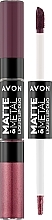 Жидкая помада для губ 2 в 1 - Avon Matte & Metal Liquid Lip Duo — фото N1