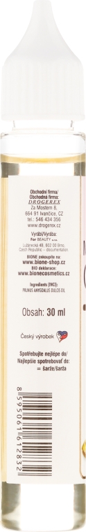 Масло для лица и тела "Миндальное" - Bione Cosmetics Almond Face and Body Oil — фото N2