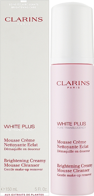 Очищувальний мус, що освітлює тон шкіри - Clarins White Plus Makeup Brightening Creamy Mousse Cleanser — фото N2