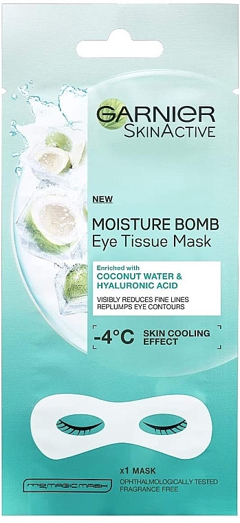 Увлажняющая маска для области вокруг глаз - Garnier Skin Active Moisture Bomb Eye Tissue Mask — фото N1